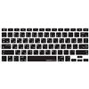 MiNGFi Copritastiera Silicone Arabo per MacBook Pro 13 A1278 A1425 A1502 (2008-2017), Air 13 A1369 A1466 (2010-2017), Pro 15 A1398 A1286 (2008-2015), Pro 17 A1297 (2011) US/ANSI - Nero