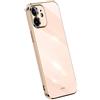 RankOne La Custodia del Telefono è Adatta per iPhone 11 (6.1 Inches), Case per Cellulare in Silicone con Telaio Galvanico - Rosa