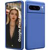 ISOI - Cover per Google Pixel 8 Pro, Custodia Morbida in Silicone Liquido, Protezione Completa Antiurto Ultra Sottile per il Corpo - Blu