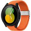 Niboow 20mm Cinturino per Samsung Galaxy Watch Watch 7/6/5/4 40mm 44mm/Galaxy Watch FE 40mm/Galaxy Watch 6 Classic 43mm 47mm, Nylon cinturini per Samsung Galaxy Watch 5 Pro 45mm - Arancia