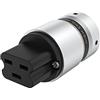 Brollitest 1 pezzo C19 spina di rete audio Spina IEC Presa rodiata Presa 20A/125V spina di rete audio femmina