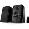 Edifier R2000DB Diffusori da Scaffale Bluetooth Alimentati - Monitor Studio Nearfield -Ingresso Ottico - 120 Watts RMS - Nero