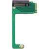 NFHK NVME M-Key 22 x 30 mm a 22 x 80 mm angolato estensione SSD Upgrade Adapter compatibile con ROG Ally Gaming