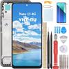 YHX-OU 6.67 Nero LCD Schermo con Telaio per Xiaomi Redmi Note 13 4G 23129RAA4G 23124RA7EO LCD Display Touch Screen Digitizer Ricambio Assembly + Utensili + Vetro temperato(Non per Note 13 5G)