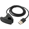 SYSTEM-S Cavo USB 2.0 da 100 cm, cavo di ricarica per smartwatch Garmin Descent MK3 MK3i, nero
