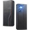 FANFO Custodia per Oukitel C2, Cover Wallet in PU Pelle Durabile [Standard Business], Protezione Completa, con Funzione Stand e Chiusura Magnetica.- Black