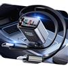 Kssvzz 4 in 1 Retrattile Caricatore Auto USB C 69W, 24/12V Accendisigari Ricarica Rapida con Display LED, 180° Pieghevole Accessori Auto Campeggio Viaggio per iPhone 17/16/15, Samsung, Android