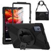 Cxzaqwer Custodia per Lenovo Tab K11 Plus 11,4 TB-352FU/TB-352XU, custodia antiurto di grado militare con protezione schermo, cinturino per penne, tracolla Sakura nera