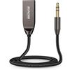 ZOACHII Adattatore AUX Bluetooth 5.4 per auto, chiamate in vivavoce, streaming di musica wireless per altoparlanti stereo per auto e sistemi audio