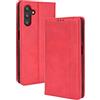 RonRun Cover Samsung Galaxy A04s, Custodia a Libro con Supporto Stand e Slot Porta Carte Case a Portafoglio Magnetica in Pelle PU Adatto per Samsung Galaxy A04s, rosso