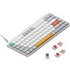 nuphy Air75 v2 QMK/VIA Tastiera Meccanica, 75% Tastiera wireless a basso profilo, Bluetooth 5.1, 2.4GHz e connessione cablata, compatibile con sistemi Windows e Mac - Ionic White Switch Red