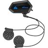 OBEST Casco Moto Auricolare, Bluetooth 5.0 Wireless Auricolare Impermeabili, Supporto Vivavoce e Cancellazione Rumore Cuffie Casco, Collega 2 Telefoni, Chiama Siri, per Ciclismo, Sci, Corsa