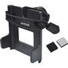 UAYESOK Supporto per radio, base universale da 17 mm con testa a sfera per walkie talkie auto, fondina sicura con clip per cintura per radio a 2 vie Motorola, Kenwood, Baofeng, Yaesu