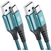 sweguard Cavo USB C [2 Pezzi, 2m+3m] Cavo Tipo C Ricarica Rapida per iphone 17 16 15 Plus Pro Max,Samsung Galaxy S26/S25/S24/S23/S22/S21/S20,So ny,Xiaomi,Hua wei,Google Pixel e altri dispositivi Android USB-C