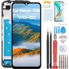 YHX-OU Nero+Telaio TFT Schermo per Honor X6b JDY-LX1 JDY-LX2 LCD Display Touch Screen Digitizer Ricambio Assembly con Utensili Inclusi + Vetro Temperato