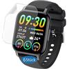 Frgnie Pellicola protettiva Compatibile con Hoxe Y6 smartwatch (6 pezzi) TPU HD Schermo Protettivo, Compatibile con aycy Smartwatch 1,85