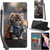 Haninsuze Cover per Xiaomi Redmi Note 11 Pro Plus 5G Custodia Cover Pelle Libro Portafoglio con Porta Carte Protezione Antiurto Cuoio Flip Case Custodia Cover per Redmi Note 11 Pro Plus 5G, Gatto