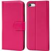 Verco custodia per Apple iPhone 6 / 6S, Case per iPhone 6S Cover PU Pelle Portafoglio Protettiva, Rosa