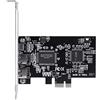 PUSOKEI Scheda PCIE FireWire, PCI-E PCI Express FireWire 1394a Scheda Controller IEEE 1394 con Cavo Firewire per 10/8/7 / Vista/XP / 2000 / Me / 98SE