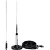 Retevis CB Funk per Radio CB, Lunghezza 120cm, 150W, Connettore PL259, Impedenza 50 Ohm, Antenna CB con Cavo RG58 da 5 m, Supporto magnetico, Antenna CB 27 MHz, Compatibile con CB Midland/Retevis