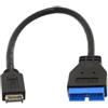 NFHK Cavo di prolunga da USB 3.1 a USB 3.0 a 20 pin header per scheda madre Asus, 20 cm