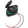 CDDCWZ (aggiornamento) Doppia presa USB per auto 12V-24V Cavo di ricarica per doppia presa USB per auto 3.1A Adattatore per accendisigari per motocicletta auto barca camper camion ecc (con 2 viti)