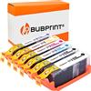 Bubprint 6 Cartucce d'inchiostro 580XL 581XL compatibili per Canon PGI-580 CLI-581 XL inkl Fotoblau per Pixma TS8100 TS8150 TS8151 TS8152 TS8200 TS8250 TS8251 TS8252 TS8350 TS8351 TS8352 Multipack