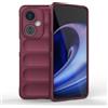 RankOne Custodia in Silicone Liquido Airbag per OnePlus Nord CE 3 Lite (6.7 Inches) - Viola Scuro