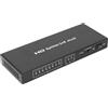 VBESTLIFE Splitter HDMI 2x8 2 Ingressi 8 Uscite, Uscita a 8 Porte Splitter HDMI Uscite Multi Monitor, Commutazione Automatica per Proiettore, HDTV, per, per, ecc. (Spina europea)
