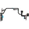 OnlyTech - Flex Cable Interna Pulsanti di Potenza, Volume, Silenzioso, Flash del Micro secondario di Ricambio per iPhone XR Supporti Metallici assemblati