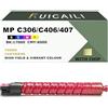 RUICAILI MP C306 MP C406 MP C407 - Cartuccia toner di ricambio compatibile con Ricoh MP C306 MP C307 MP C406 MP C407 imprimante (1 confezione, magenta)