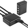 CERRXIAN Splitter Ethernet 1 a 3 uscite, RJ45 ad alta velocità 1000 Mbps, cavo di alimentazione USB, 3 dispositivi contemporaneamente