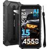 Ulefone Rugking 2 Pro Rugged Smartphone, 8GB+128GB/2TB Espandibile, Octa-core Android 15 Telefono Cellulari Resistente IP68, 5,45HD+ 4550mAh Dual SIM 4G Cellulare Offerta,NFC/OTG/GPS/3 Slot/Gemini AI