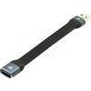 NFHK 10Gbps USB 3.1 Tipo A Femmina a USB 3.0 Tipo A Maschio Estensione FPC Piatto Sottile Cavo Dati 13cm per Laptop & Desktop
