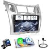 Hikity 2+64G Android 15 Autoradio per Toyota Yaris/Vizi 2005-2011 Radio Carplay Android Auto, 9 Pollici IPS Touch Screen Radio con Telecamera Bluetooth Navi WiFi DSP EQ Mirror Link