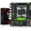 SHANGZHAOYUAN X99 PR9 LGA 2011-3 - Scheda madre per processore Intel Xeon E5 V3 V4 LGA 2011-v3 (DDR4 Max 128 GB, PCIe 3.0, NVME M.2, SATA 3.0, USB 3.0, Gigabit LAN)