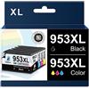 DOUBLE D Cartucce d'inchiostro 953 XL 953XL Multipack per cartucce d'inchiostro HP 953XL, non interessate dall'aggiornamento, funzionano per stampanti HP Officejet Pro 7720 7730 7740 8210 8710 8720 8725 8730