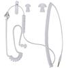 Tosuny 3.5mm anti-radiazioni auricolare Air Tube auricolare stereo auricolare bobina unilaterale Mini microfono incorporato per la sicurezza, ristoranti, alberghi
