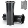 Hapivida Tubo Porta Altoparlante, Tubo dell'invertitore dell'altoparlante in Plastica ABS con Parete Interna Liscia, Foro Aperto da 50mm, per Altoparlanti Invertiti da 4-6 Pollici, per Woofer Box Subwoofer