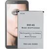 MUKUZI Batteria compatibile con smartphone Brondi 850 4G BL-42A (ricambio per BIGFP2200AH)