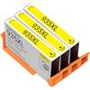 Cartridgeify 3 cartucce 934 935XL compatibili con cartucce d'inchiostro HP 934 935XL (3 gialle) per Officejet Pro6230 6830 Officejet 6812 6815 Pro 6835 OfficeJet 6820