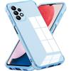 Kaywzo Cover per Samsung Galaxy A13 4G,Minimalismo Sottile Placcatura TPU Custodia,Design Antiurto a Quattro Angoli,Moda Brillanti Specchio Silicone Case Cover,Blu