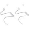 UAYESOK Sostituzione Acustica Air Coil, Trasparente Covert Audio Tube con Auricolari a Fungo Auricolari per Walkie Talkie Auricolare Auricolare Radio Bidirezionale Kit (2 Pezzi)