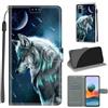 KENHONER Cover Compatibile con Xiaomi Redmi Note 10 Pro, Premium Pelle PU Portafoglio Flip Libro Custodia per Xiaomi Redmi Note 10 Pro Max [Protezione Completa] - Lupo