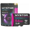 Mystor Scheda di memoria micro SD per Samsung Galaxy Tab S7, S6, A7, A8, S6 lite, S7 Plus, A7 lite, scheda di memoria micro SD per tablet Samsung, MicroSD UHS-1 U3 MicroSDXC (64 GB MicroSD RapidEdge)