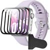 Heioloo [3 Pezzi Screen Pellicola Protettiva per Huawei Watch Fit 4, TPU Flessibile Copertura Completa Impermeabile e indossabile Protezione Schermo, Anti-Graffio, Bubble Free