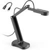 PAKOTOO Telecamera per documenti da 8 MP, webcam USB per insegnanti e aule, formato A3 A4, microfono integrato, luce LED, immagine inverst, per Windows, Mac, Chromebook, insegnamento a distanza