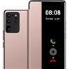 Fciaeytou Cover per Samsung S20 Ultra Flip Folio Clear View Cover sottile 360 Full Body Antiurto Cover 4G / 6.9 (Oro Rosa)