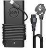 Jialisita 65W Dell USB C Alimentatore Compatibile con Dell Latitude 5330 5430 5530 7330 7430 7530 9430 9520, Série XPS 13, Vostro, Precision, Chromebook 3100, 20V 3.25A Caricatore Dell PC Portatile Adattatore