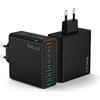 Tupneuf Confezione da 2 caricabatterie USB C, 8 porte da 40 W, adattatore di ricarica PD 3.0, adattatore di alimentazione, alimentatore multiuso, spina di ricarica per 16 Pro Max 15 Plus 14 13 12 11 SE 2020